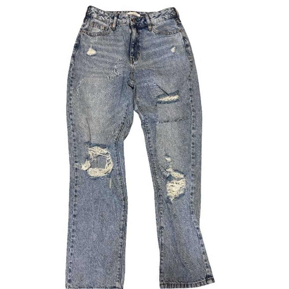 PacSun Blue Distressed Boyfriend Jeans Relaxed Fit